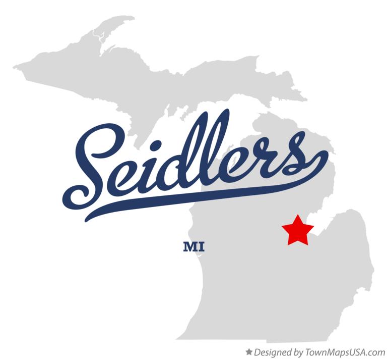 Map of Seidlers Michigan MI