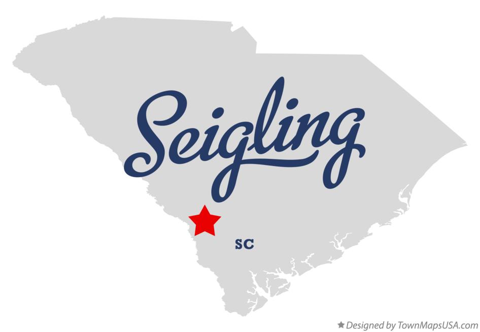 Map of Seigling South Carolina SC