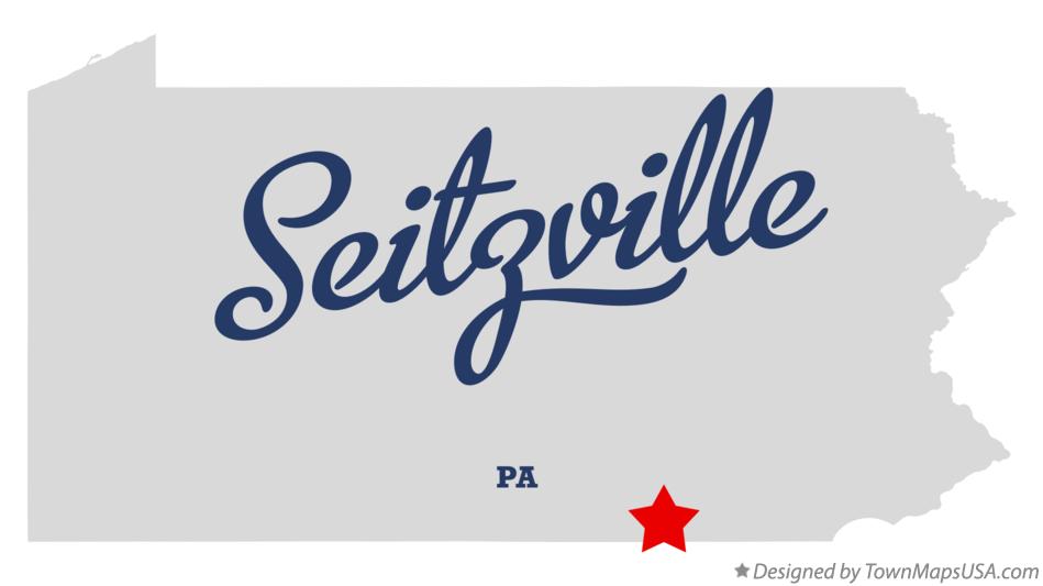 Map of Seitzville Pennsylvania PA
