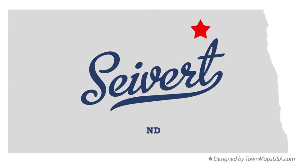 Map of Seivert North Dakota ND
