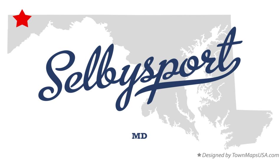 Map of Selbysport Maryland MD