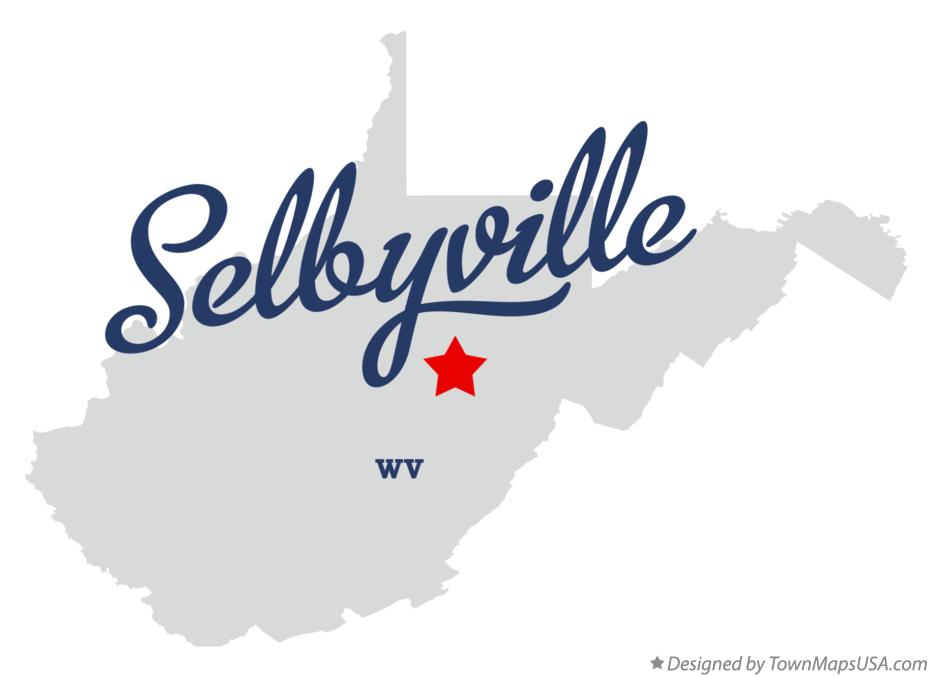 Map of Selbyville West Virginia WV