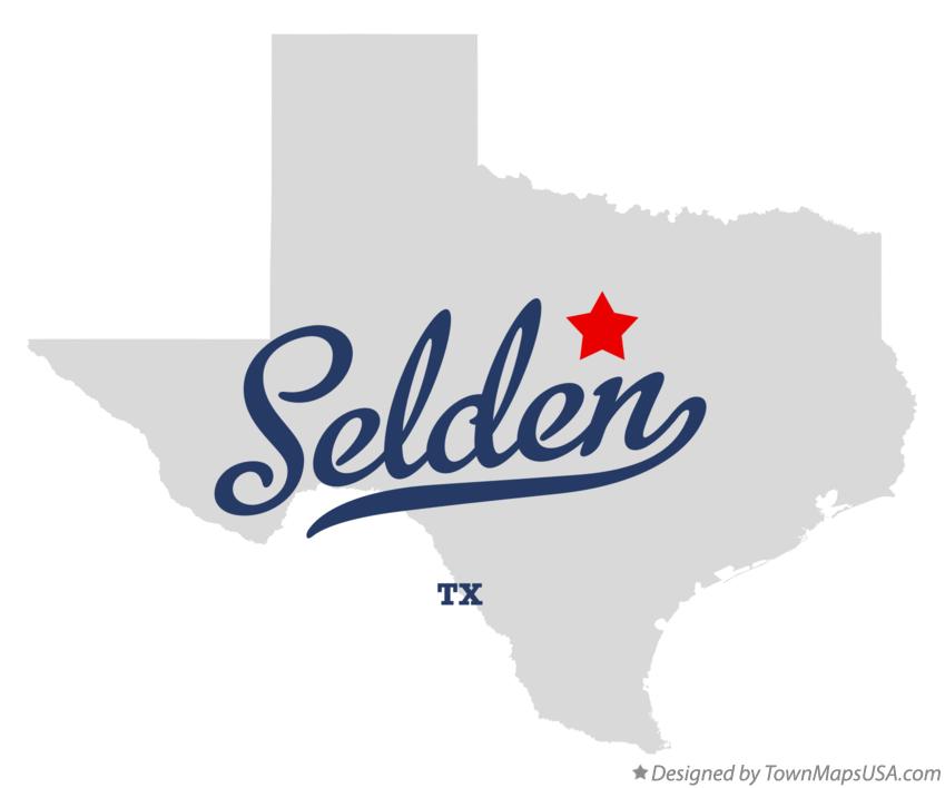 Map of Selden Texas TX