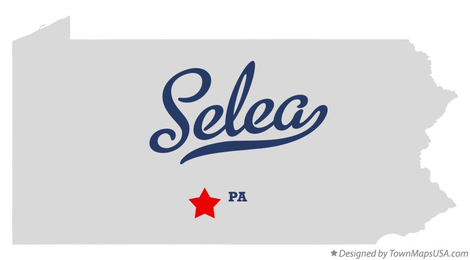 Map of Selea Pennsylvania PA