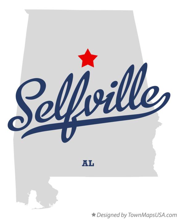 Map of Selfville Alabama AL