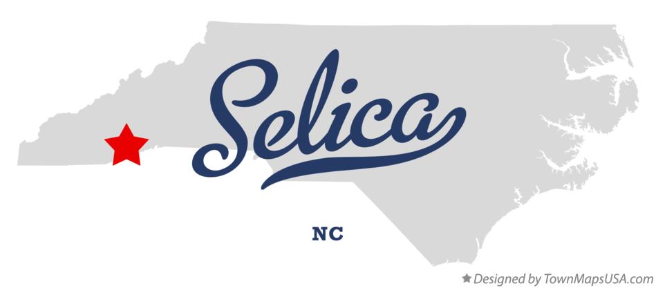 Map of Selica North Carolina NC