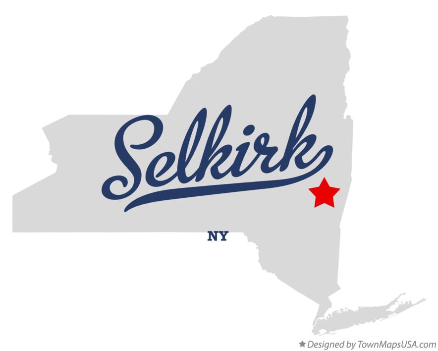 Map of Selkirk New York NY