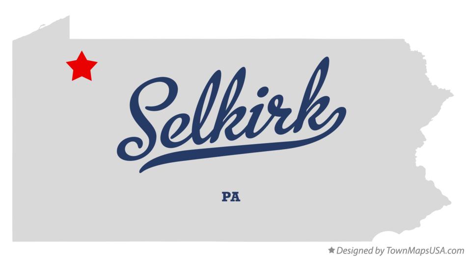 Map of Selkirk Pennsylvania PA