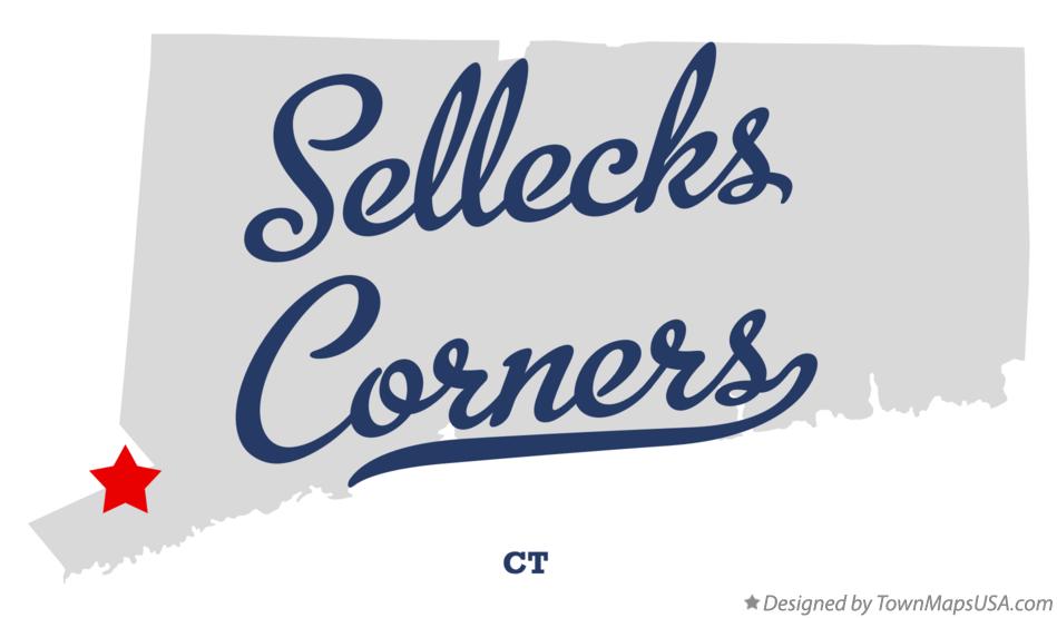 Map of Sellecks Corners Connecticut CT