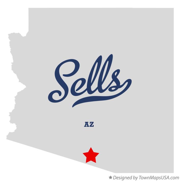 Map of Sells Arizona AZ