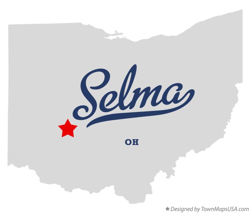 Map of Selma Ohio OH