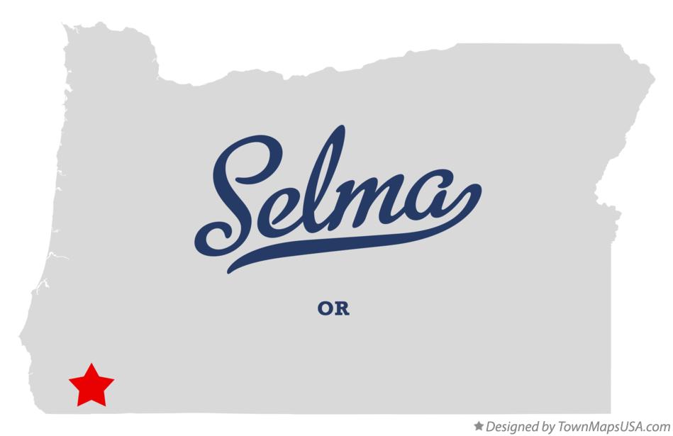 Map of Selma Oregon OR