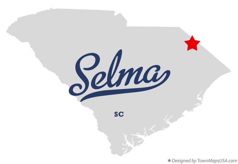 Map of Selma South Carolina SC