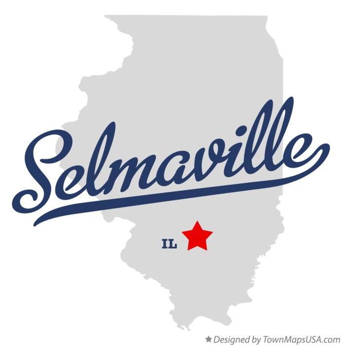 Map of Selmaville Illinois IL