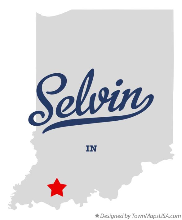 Map of Selvin Indiana IN