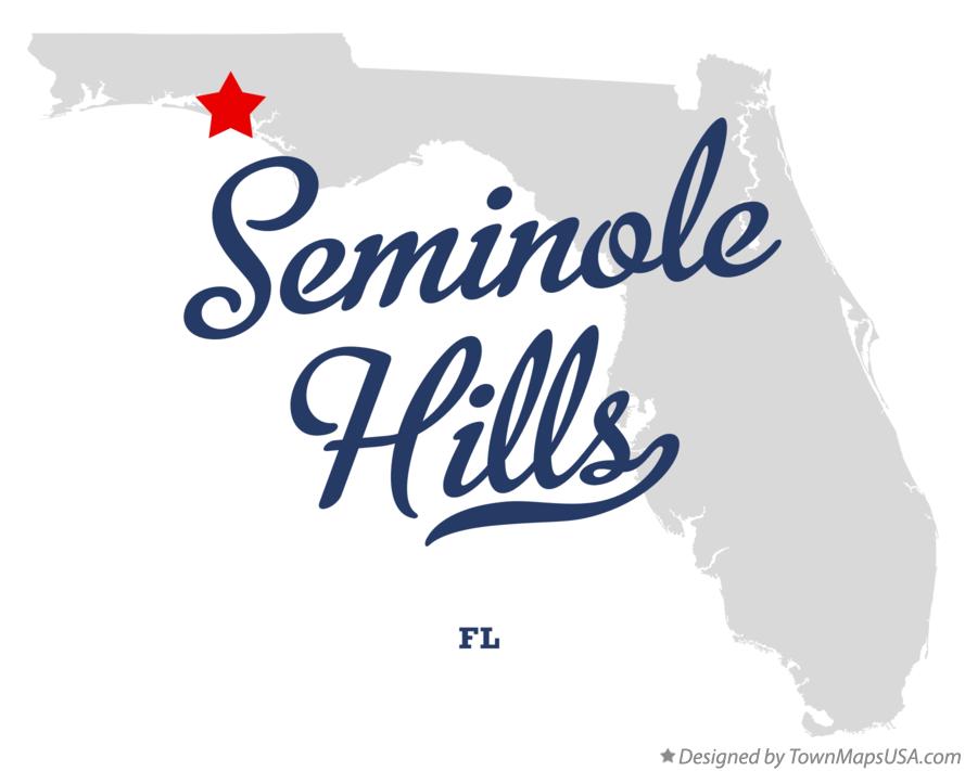 Map of Seminole Hills Florida FL