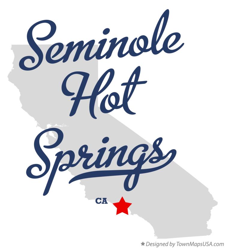 Map of Seminole Hot Springs California CA