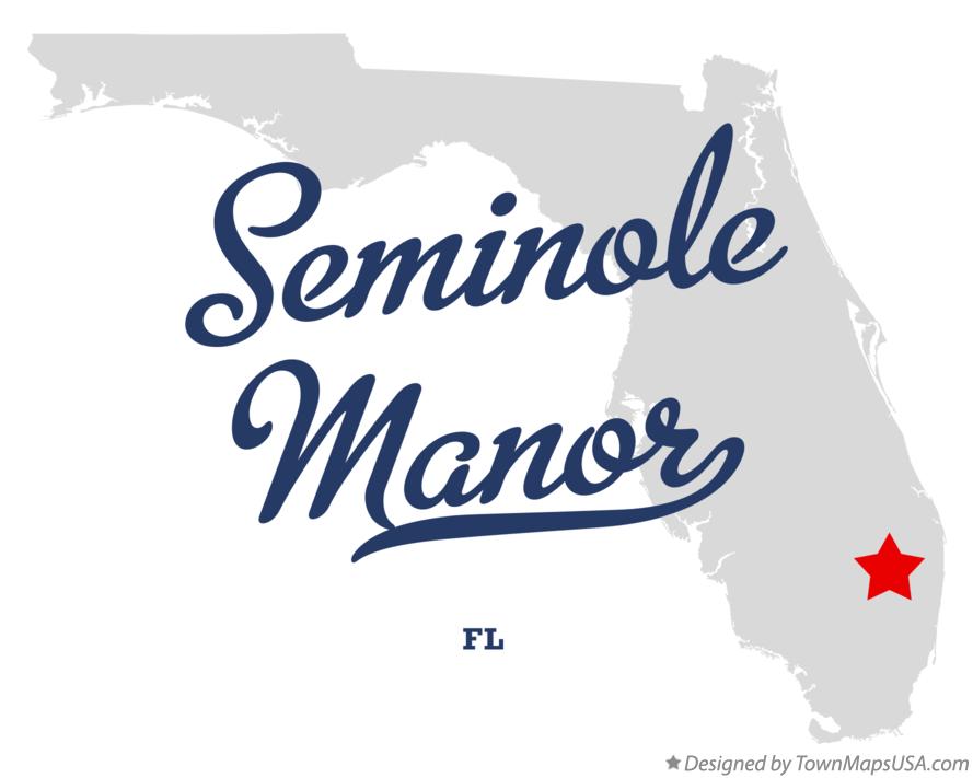 Map of Seminole Manor Florida FL