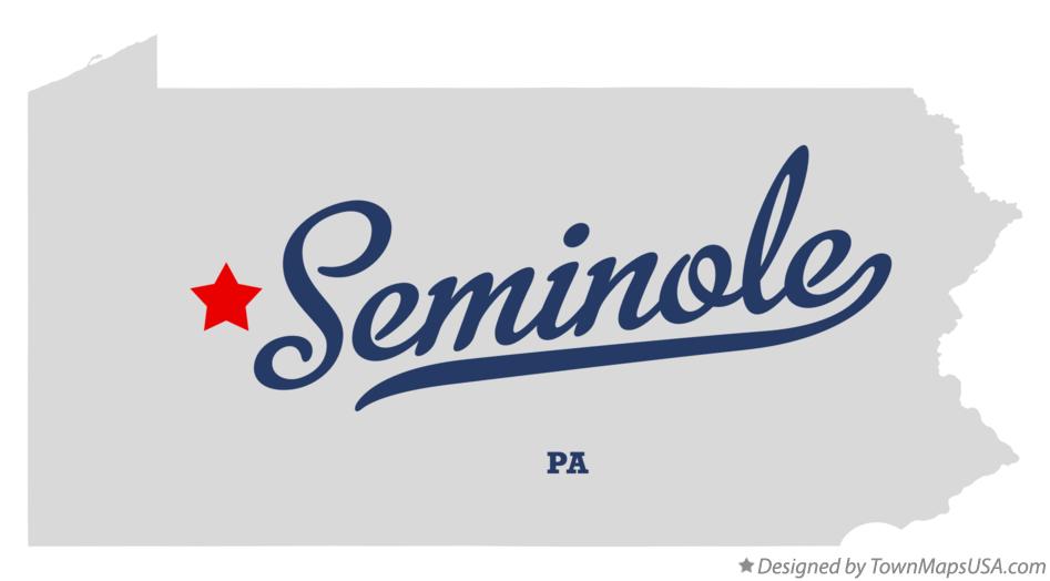 Map of Seminole Pennsylvania PA