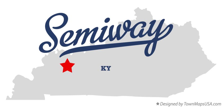 Map of Semiway Kentucky KY