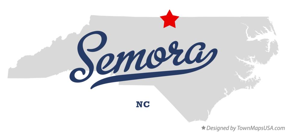 Map of Semora North Carolina NC