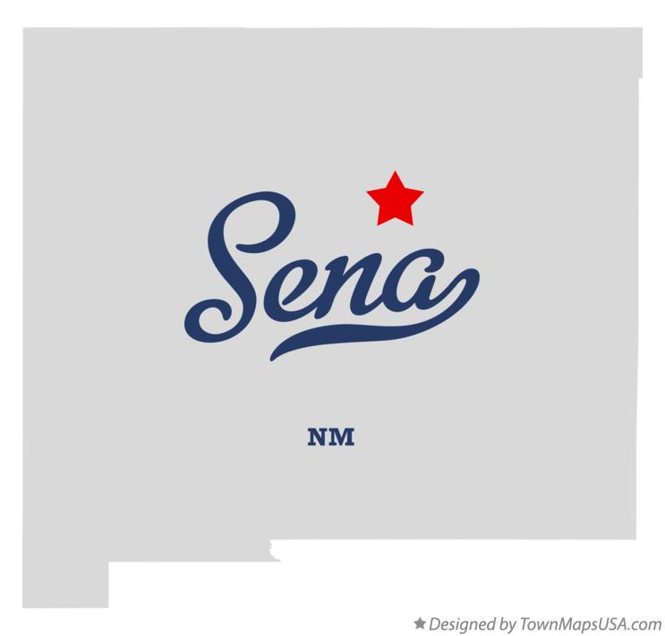 Map of Sena New Mexico NM