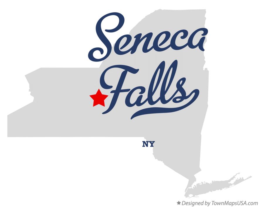 Map of Seneca Falls New York NY