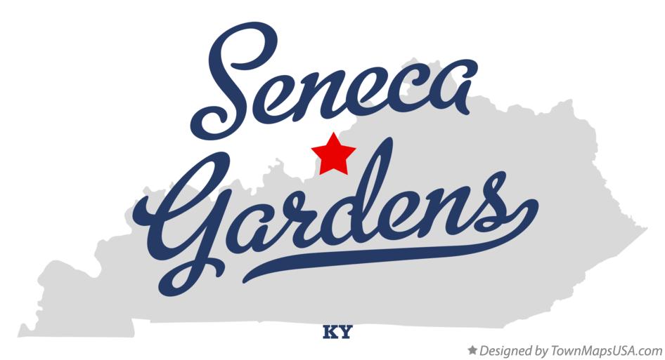 Map of Seneca Gardens Kentucky KY