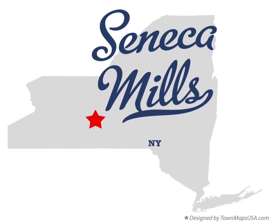 Map of Seneca Mills New York NY