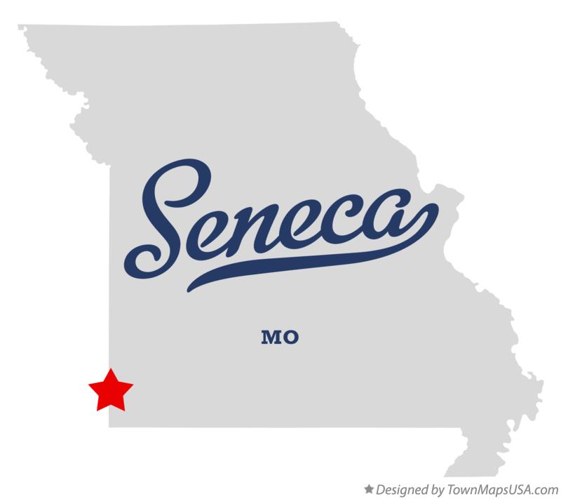 Map of Seneca Missouri MO