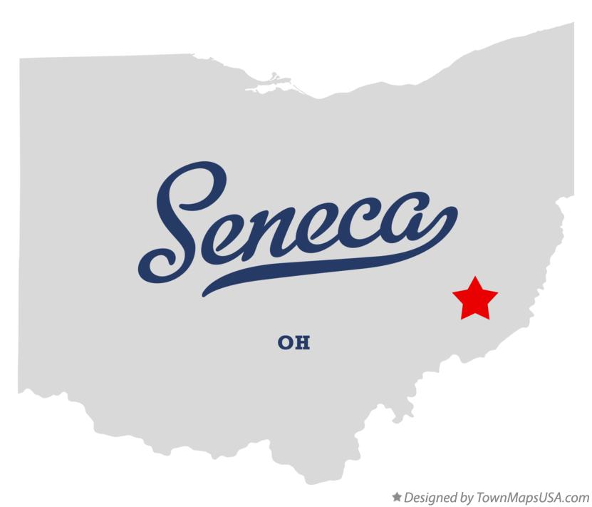 Map of Seneca Ohio OH