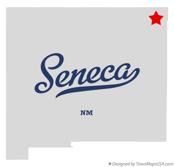Map of Seneca New Mexico NM