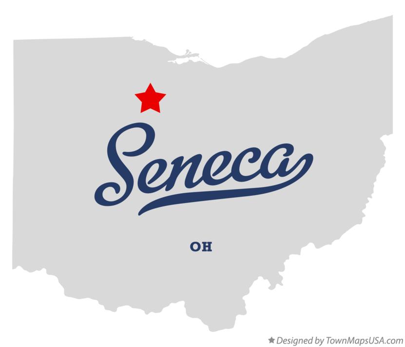 Map of Seneca Ohio OH
