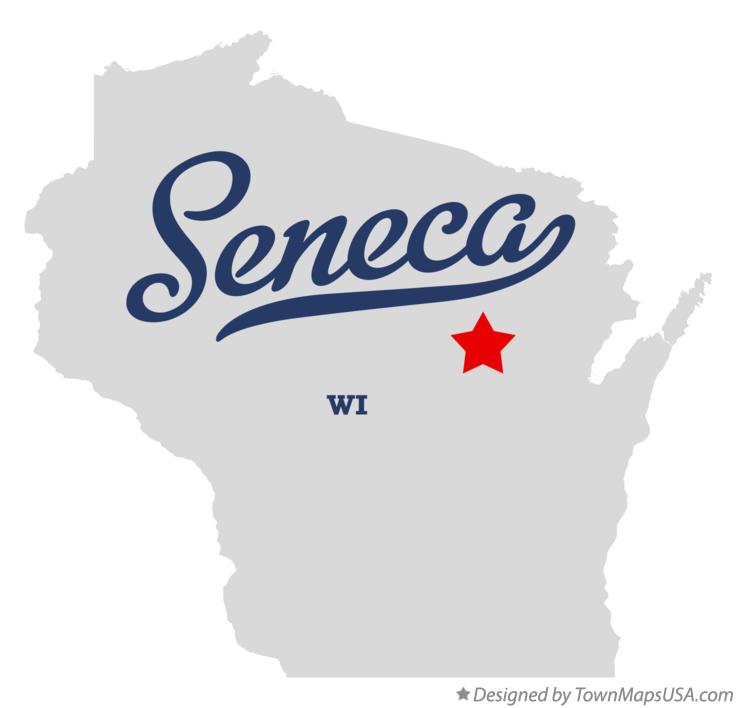 Map of Seneca Wisconsin WI