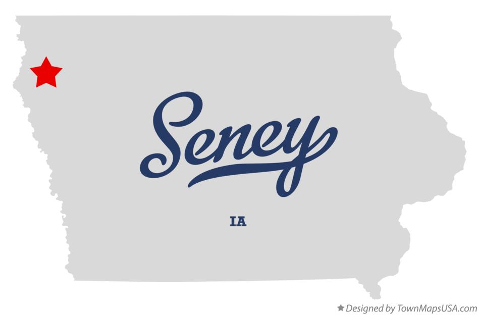 Map of Seney Iowa IA