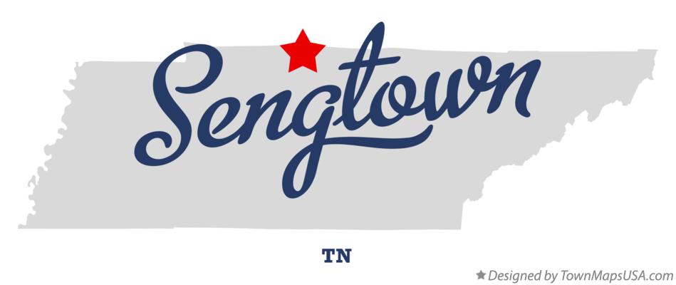Map of Sengtown Tennessee TN