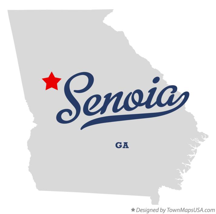 Map of Senoia Georgia GA