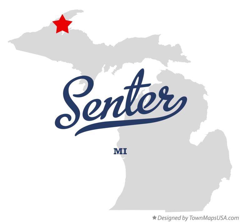 Map of Senter Michigan MI