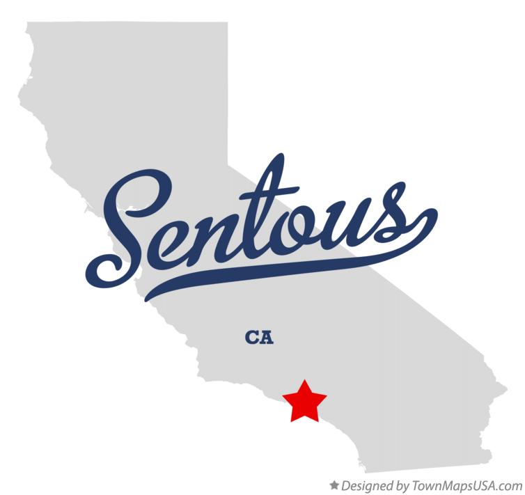 Map of Sentous California CA