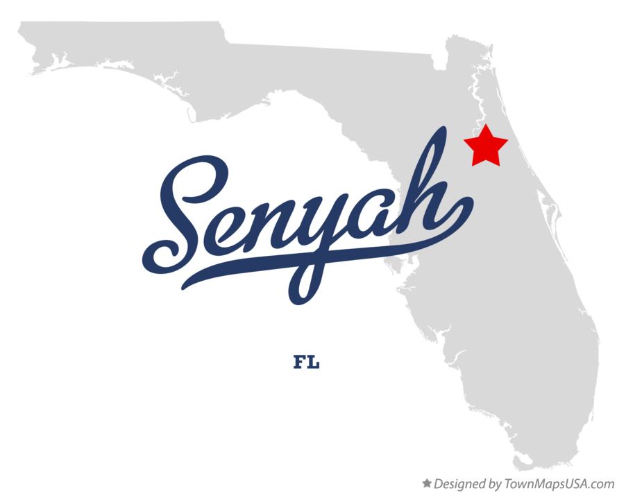 Map of Senyah Florida FL