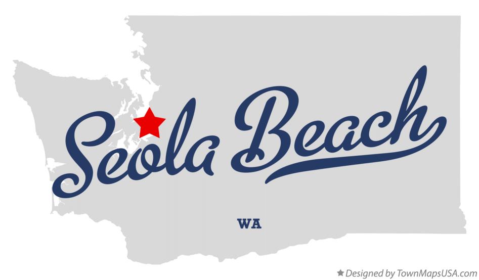 Map of Seola Beach Washington WA