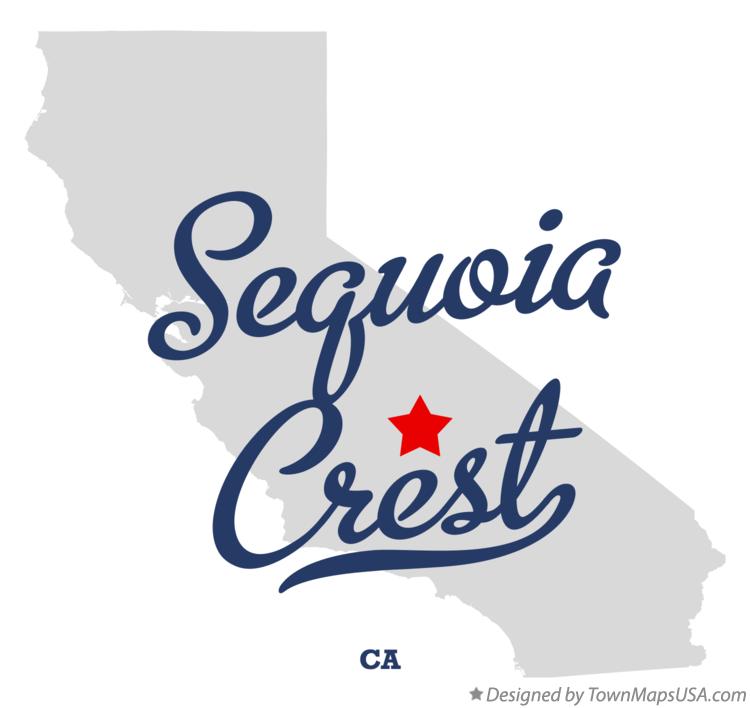 Map of Sequoia Crest California CA