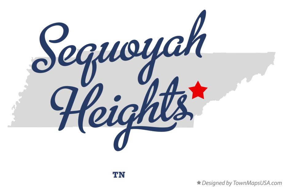 Map of Sequoyah Heights Tennessee TN