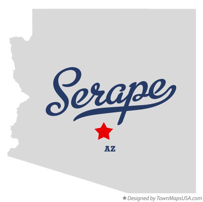 Map of Serape Arizona AZ