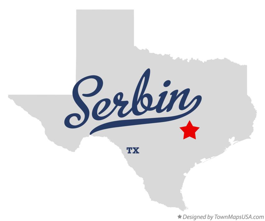 Map of Serbin Texas TX