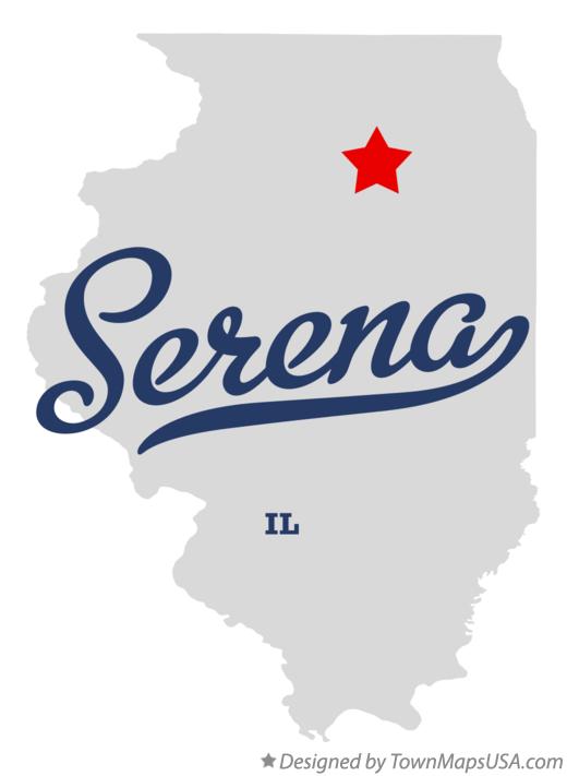 Map of Serena Illinois IL