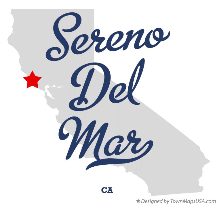 Map of Sereno Del Mar California CA