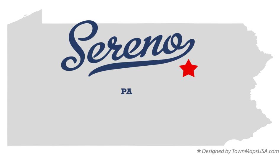 Map of Sereno Pennsylvania PA