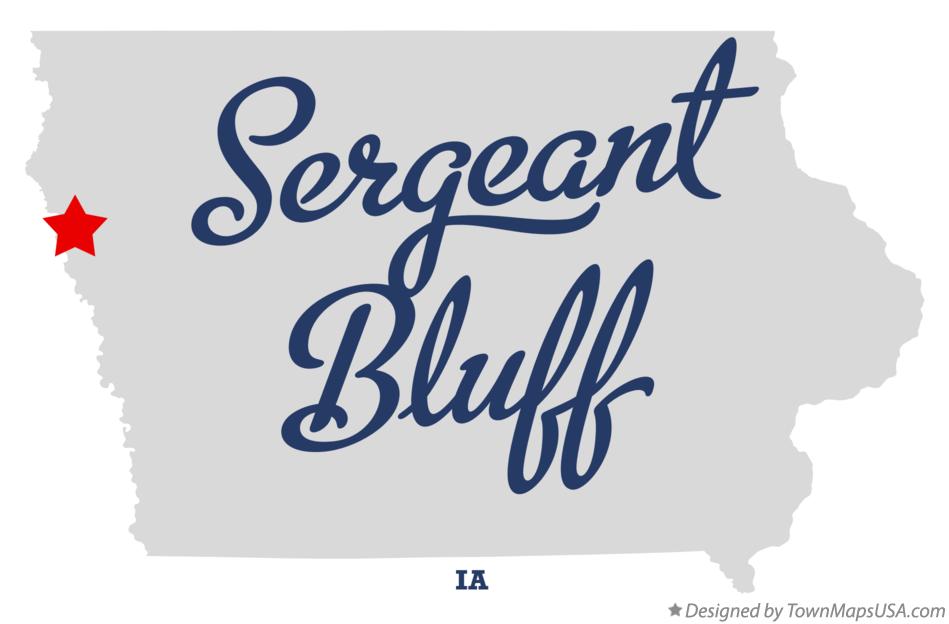 Map of Sergeant Bluff Iowa IA
