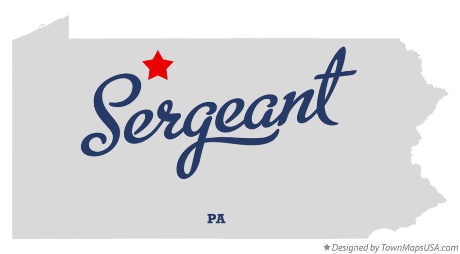 Map of Sergeant Pennsylvania PA